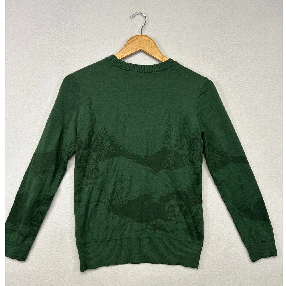 Christmas Holiday Dr. Seuss Unisex Small Green Grinch Graphic Pullover Sweater
